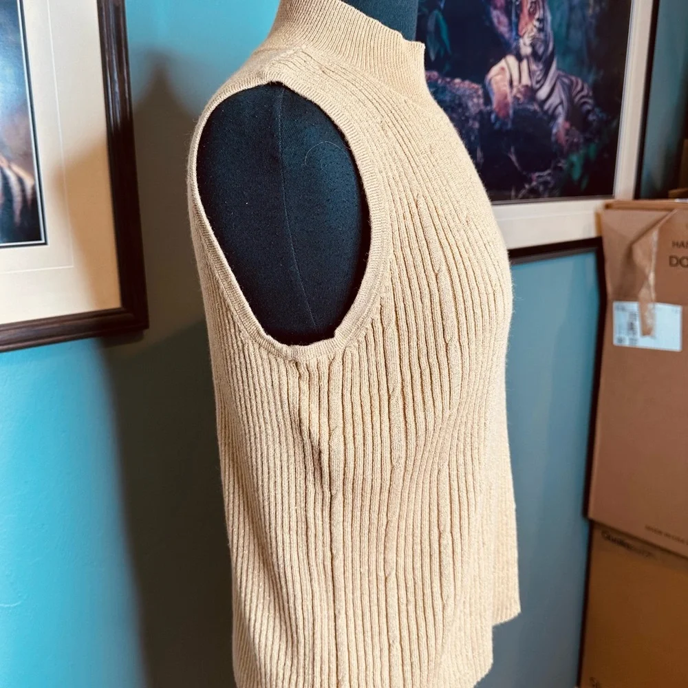 Moonlight Bay Sleeveless Ribbed Knit Sweater Vest size XL